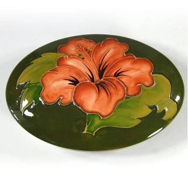 Ceramic Hand Painted Floral Trinket Box from Moorcroft For Sale - Image 3 of 10