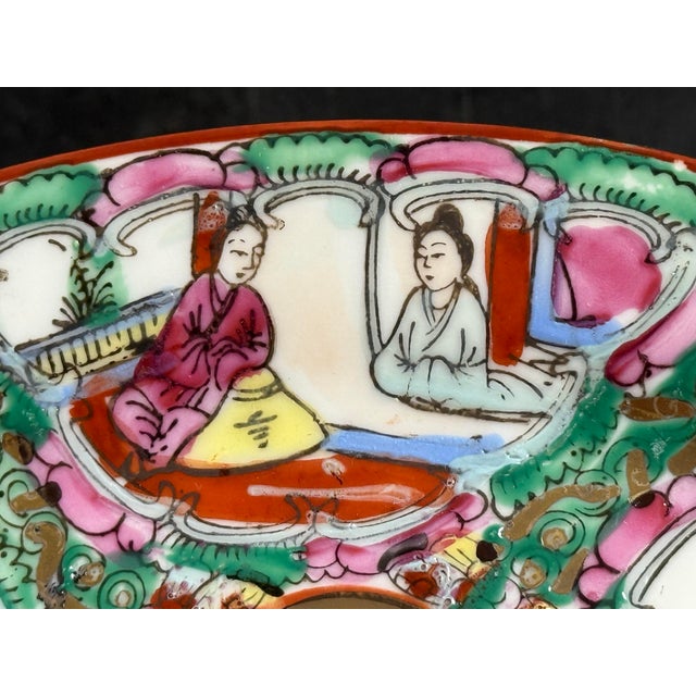 Mid 20th Century Oriental Rose Famille Medallion Oval Plates, Set of Eighteen For Sale - Image 10 of 12
