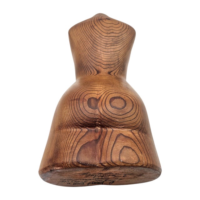 Robert Buckland Carved Wood Female Torso Sculpture, American Studio Art, 20.5" For Sale - Image 14 of 16