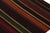 1950s 1950s Vintage Afghan Tribal Kilim Rug With Colorful Stripes - 3x9 For Sale - Image 5 of 7