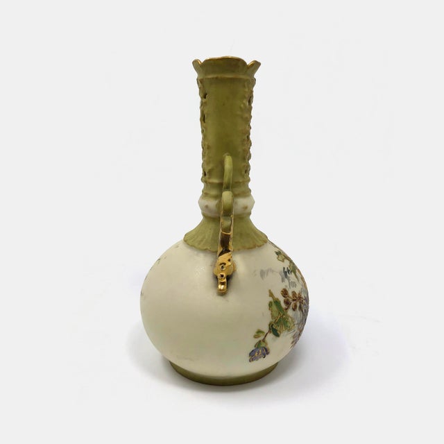 Vase Antique Austrian Art Nouveau Amphora Vase For Sale - Image 4 of 9