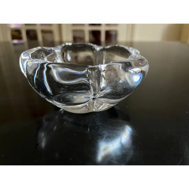 Mid-Century Modern Glass Bowl Vide Poche from Daum For Sale - Image 3 of 8
