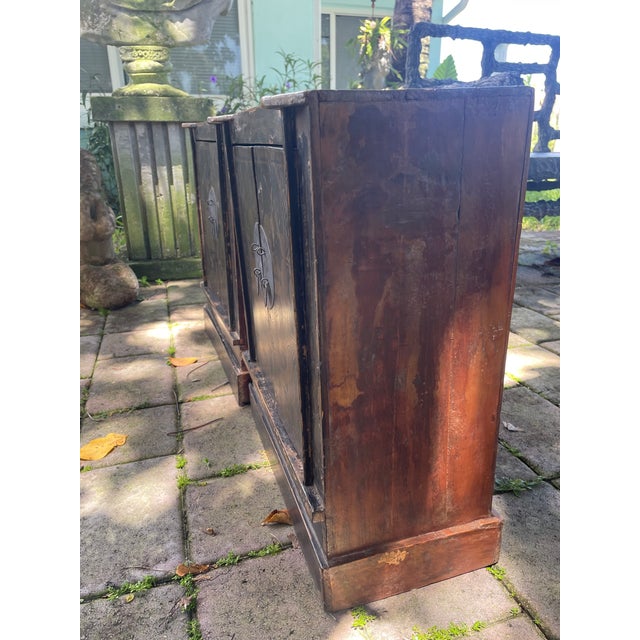 Antique Chinese Lacquered Cabinets – Possibly 18th/19th Century For Sale - Image 4 of 14