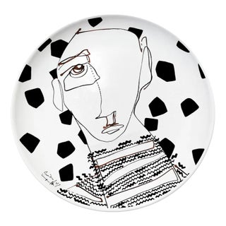 Underworld IV Ceramic Plate by Vincenzo D’Alba for Kiasmo For Sale