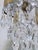 Mid 20th Century Hollywood Regency Crystal Teardrop Chandelier With Ridged Brass Crown For Sale In New York - Image 6 of 9