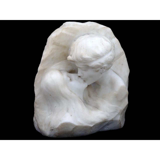 Stone The Kiss Marble Sculpture by Italian Ugo Passani For Sale - Image 7 of 7