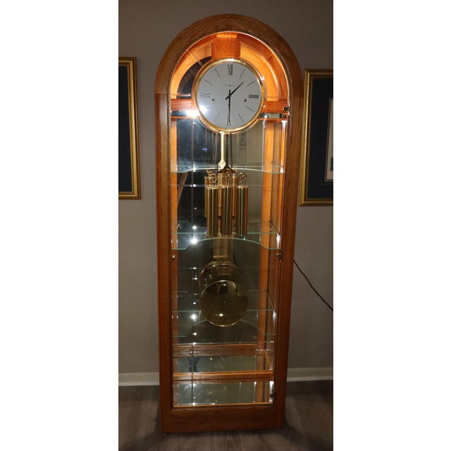 Howard Miller “Eternity Ii” Curio Grandfather Clock, Model 610-683 For Sale - Image 12 of 18