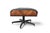 1970s Walnut + Leather Lounge Chair and Ottoman For Sale In San Francisco - Image 6 of 11