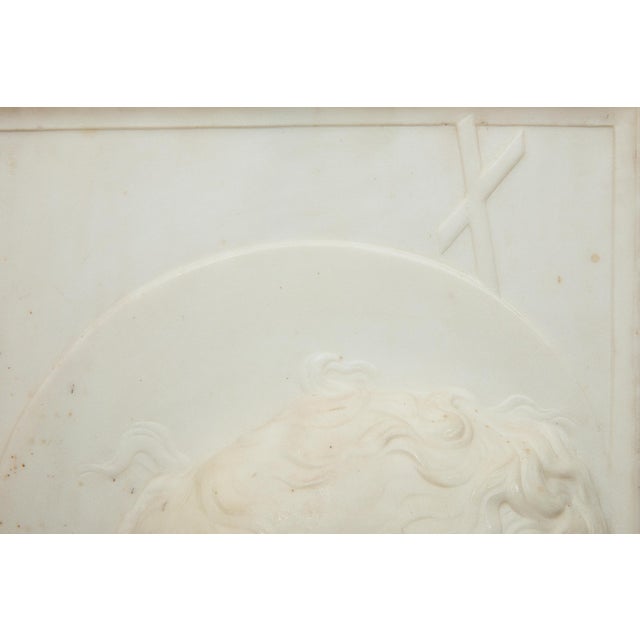 Italian 1860s Grand Tour Carved Marble Sculpture of St. John the Baptist For Sale - Image 4 of 11