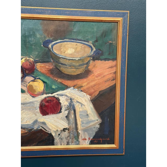 1930s Albert Gammelgaard, Still Life, 1931, Oil on Canvas, Framed For Sale - Image 5 of 18