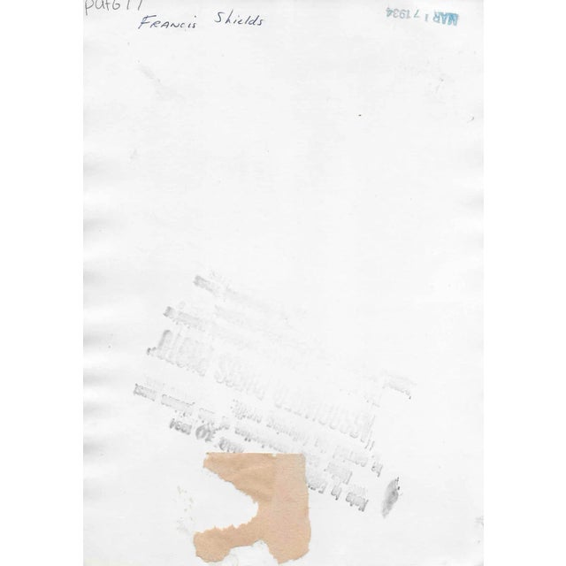 1934 black and white photograph of amateur tennis player and later movie actor Francis Xavier Alexander Shields Sr...