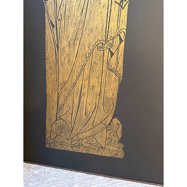 Twentieth Century Brass Rubbings Triptych, Set of Three For Sale - Image 15 of 17