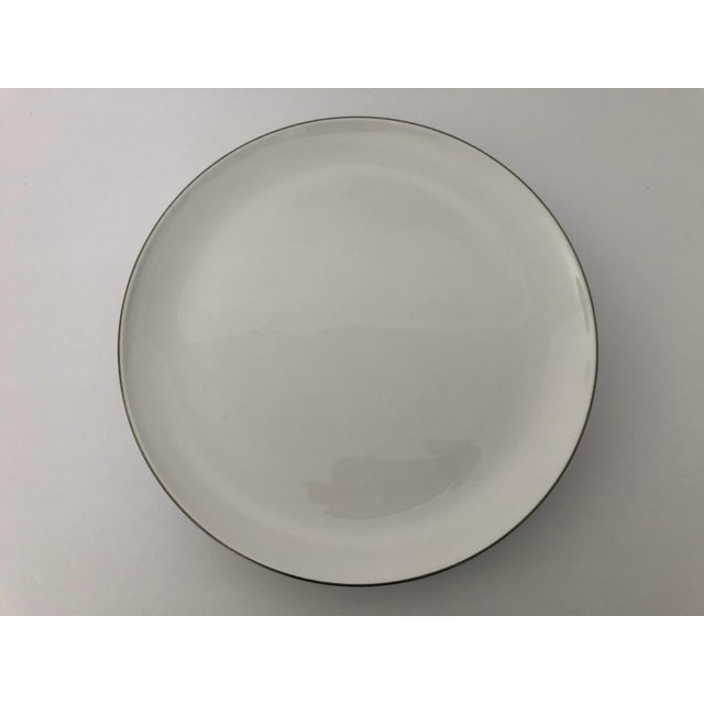 Corning Centura Platinum Rim Off White 7 Dinner Plates Excellent Chairish