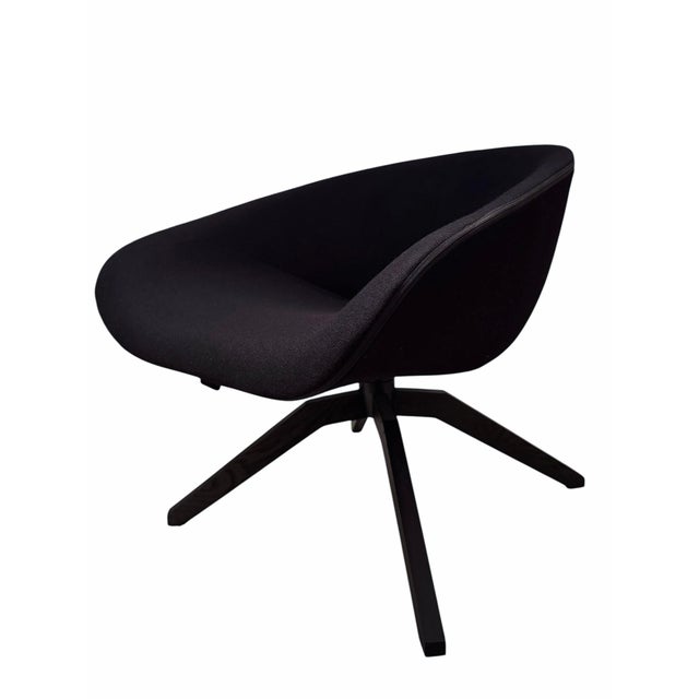 Contemporary B&b Italia - Mart Swivel Trestle Armchair With Fabric Cover For Sale - Image 3 of 12