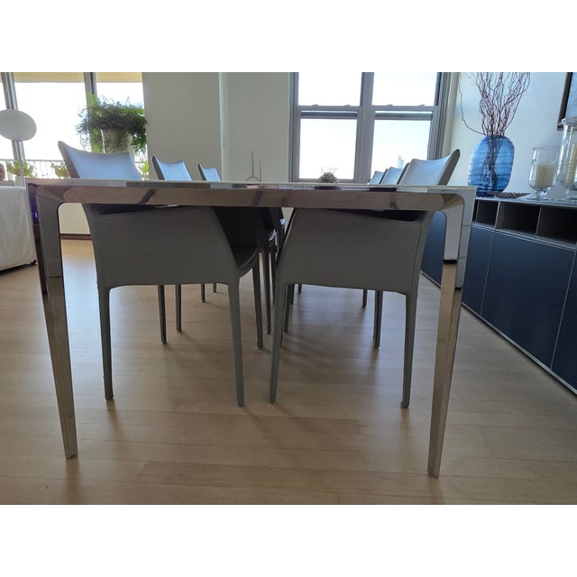 Rimadesio Contemporary Italian Long Island Dining Table For Sale - Image 4 of 4