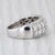 2010s 1.82ctw Diamond Ring 10k White Gold Size 7 Wedding Anniversary Band, Size 7 For Sale - Image 5 of 8