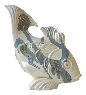 Modern Danish Glazed Stoneware Koi Fish by Aage Würtz, 1970s