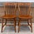Pair Vintage Nichols & Stone Solid Maple Wood Stenciled Chairs For Sale - Image 10 of 10