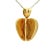 Mid-Century Modern 1990s Cartier 18k Double C 3d Apple Heart Pendant With Original Box For Sale - Image 3 of 6