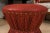 2000 - 2009 Hourglass Stool With Embossed Printed Cotton Upholstery For Sale - Image 5 of 7
