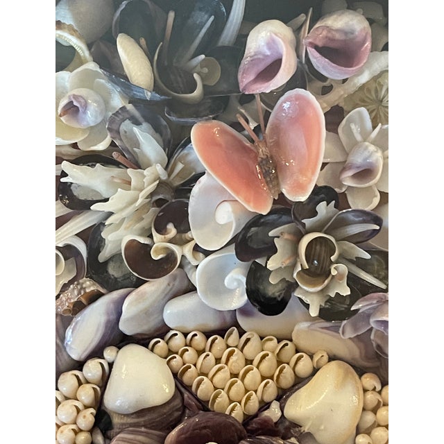 1960s Superb Sea Shell Sailors Valentines American Folk Art For Sale - Image 4 of 7