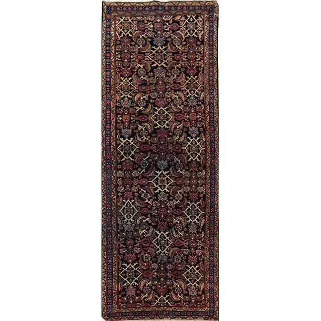1930s Old Persian Mahal Area Rug 3'7"×10'0" For Sale - Image 11 of 11