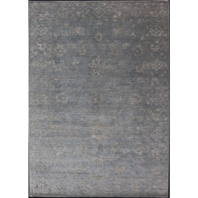 Hand-Knotted Wool Rug by Keivan Woven Arts, Floral Design, 6' X 9' For Sale - Image 13 of 13