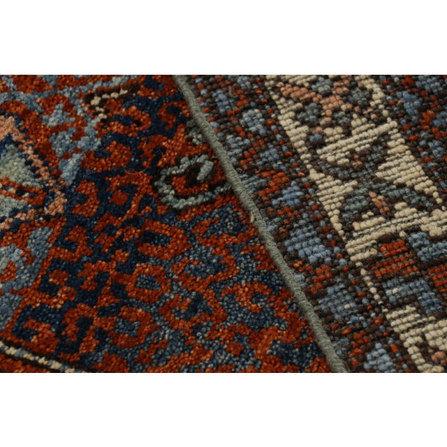 Textile Rug & Kilim’s Tribal Style Rug in Rich Red, With Colorful Geometric Patterns For Sale - Image 7 of 7