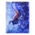 Red Underneath - Textured Expressionist Composition in Acrylic by Charles David Francis For Sale