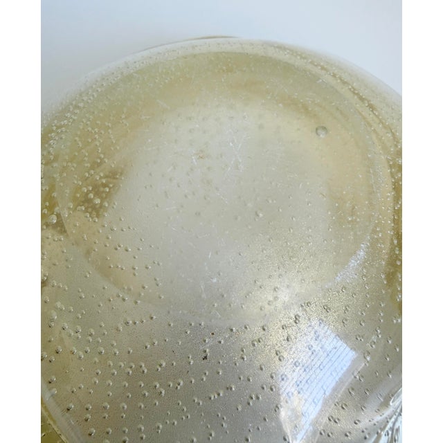 Large 1960s Murano Archimede Seguso Gold Fleck Bullicante Bowl, Attributed For Sale - Image 14 of 14
