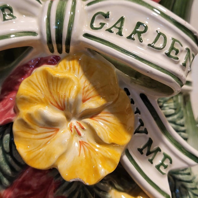 Fitz and Floyd Vintage Fitz and Floyd Garden Pitcher For Sale - Image 4 of 10