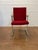 Chair-Red and Chrome, 1920-1940 Art-Deco Chrome single chair In original condition Dims H= 45 / 90 W= 50 D= 50 Chair-Red...