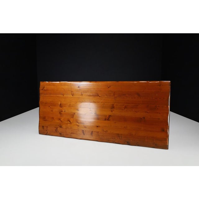 Wood Mid-Century French Pine Dining Table, 1970s For Sale - Image 7 of 11