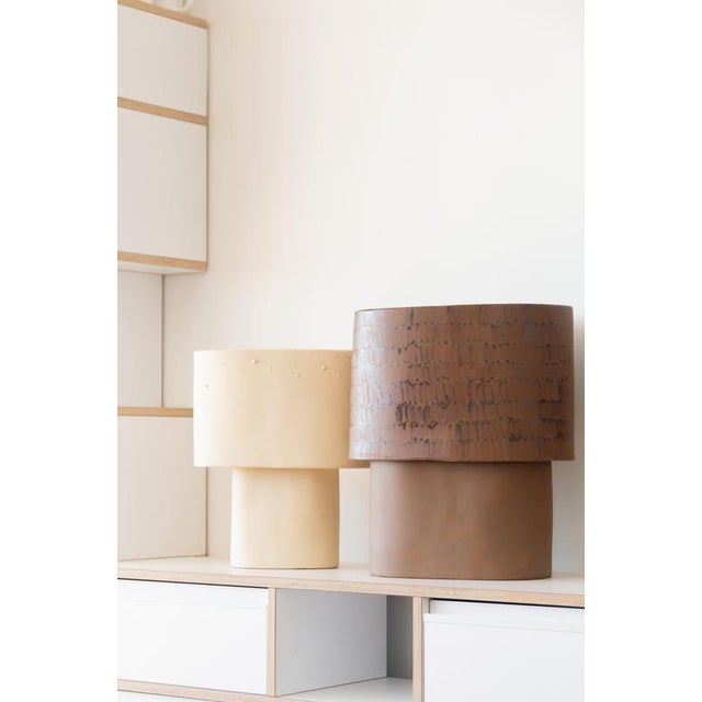 Glaze Stoneware Table Lamp by Lucas Huillet For Sale - Image 10 of 11