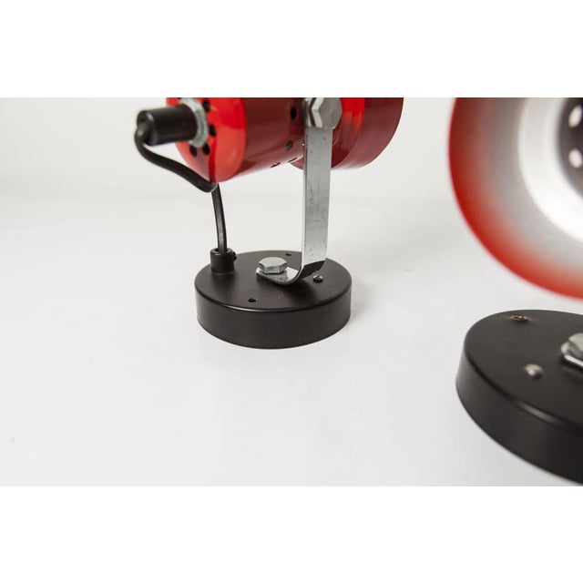 Red and Black Wall Lights, 1970s, Set of 2 For Sale - Image 16 of 18