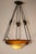 1930s Art Deco Wrought Iron Ceiling Light from Muller Freres Luneville, France, 1930s For Sale - Image 5 of 11