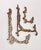 Beautiful set of decorative vintage brass easels featuring delicate cutouts and swooping intricate lines. All three are in...