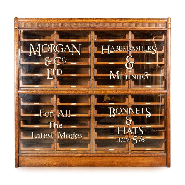 Vintage English Haberdashery Cabinet in Mahogany with Forty Drawers, 1920 For Sale - Image 17 of 17
