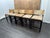 Rh Saddle Hair-on-Hide Counter Stools – Set of 5 Designed by Barlas Baylar | Camel Hair-on-Hide | Black Oak Finish For Sale - Image 11 of 16