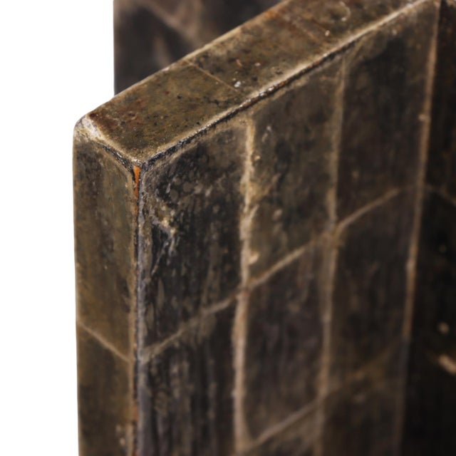 Early 21st Century Mica Veneered Table Lamps, in the Manner of Jean-Michel Frank - a Pair For Sale - Image 5 of 7