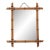 Small Faux Bamboo Carved Frame Mirror, England 1940s For Sale