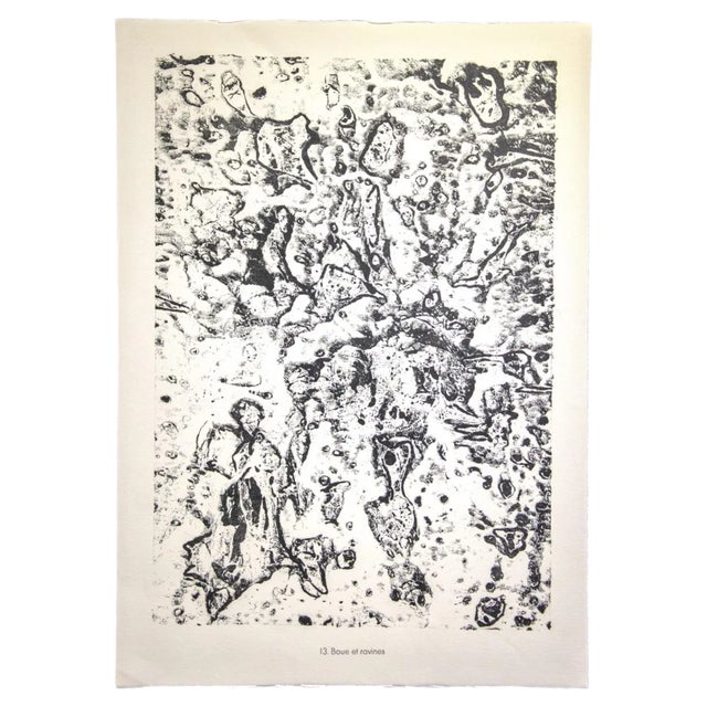Jean Dubuffet - Mud and Rovines - Original Lithograph - 1959 For Sale