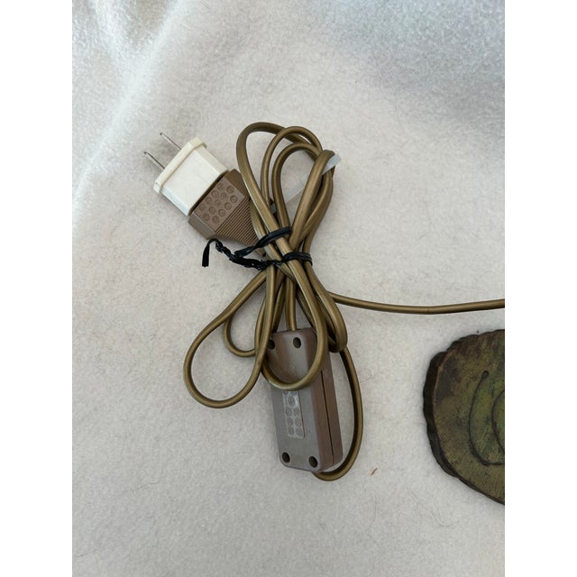 1940s Antique Bronze Industrial Brutalist Sculptural Table Lamp For Sale - Image 5 of 10