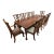 Chippendale Revival Extension Table + Ten Chairs Set For Sale