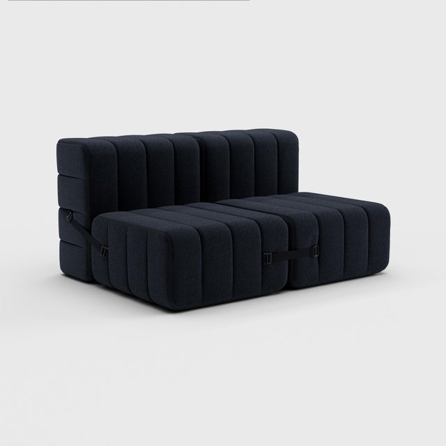 2-Seater Modular Sofa in Jet Fabric by Ambivalenz, Set of 4 For Sale - Image 15 of 18