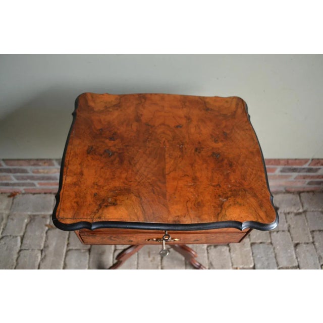 Mid 19th Century Walnut Sewing Table, 1860s For Sale - Image 5 of 6