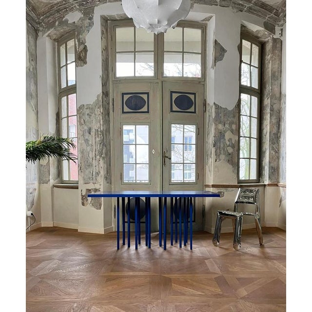 Subtle Ecru Puzzle Side Table by Majbele For Sale - Image 6 of 7