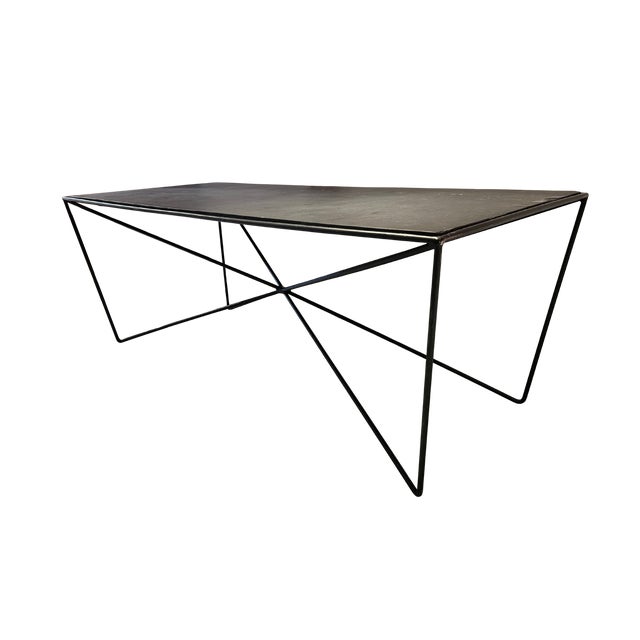 2010s Steel & Slate Table After Darrell Landrum for Avard For Sale - Image 5 of 9