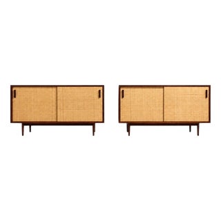Vintage Wooden Sideboards, Italy, 1960s, Set of 2 For Sale