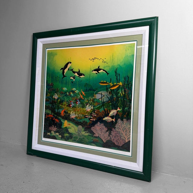 Neptune Fantasy, Wooster Scott, 1991, Paper, Framed For Sale - Image 4 of 16